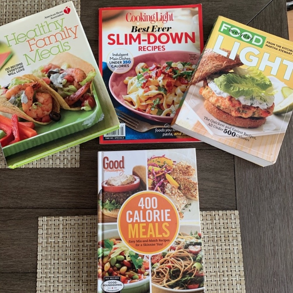 4 cooking light slim down healthy recipe cookbooks